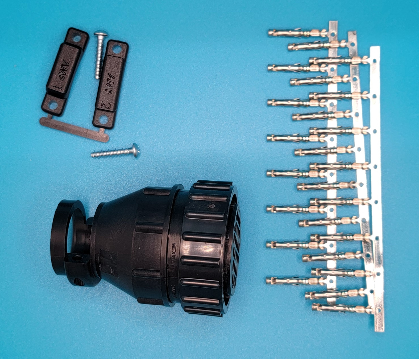 メル80572⭐ TE Connectivity 206837-1 Circular Plastic Connector Plug